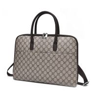 公文包女职业韩版电脑包大容量休闲女士商务包上班手提包A4文件包 GD印花