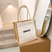 大学生上课包包2021新款韩版简约单肩托特包女ins日系软妹手提袋 小号白色[不可装练习册书本] 关注店铺送礼品