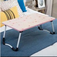 床上书桌折叠桌大学生宿舍笔记本电脑桌寝室多功能懒人小桌子简约 小红花60*40床上