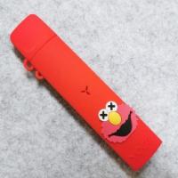 丫ooz保护套yoozi硅胶保护套硅胶壳皮套挂脖电子器一代二代通 柚子红色芝麻街+挂绳