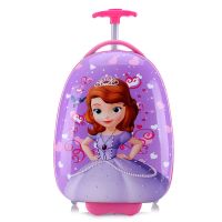 卡通儿童拉杆箱18寸行李箱16寸万向轮登机箱小学生书包男女旅行箱 苏菲亚 16寸 儿童拉杆箱