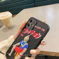 胖奥特曼网格搞怪苹果11手机壳XS/XR/78PLUS情侣iPhone12全包日韩 小红书同款 相框立体黑色座椅奥特曼