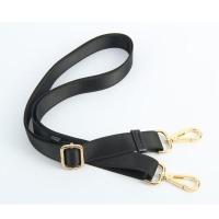 2.5厘米黑色棕色包带男包电脑包肩带斜挎包带帆布背带配件替换带 2.5厘米宽黑色带浅金钩