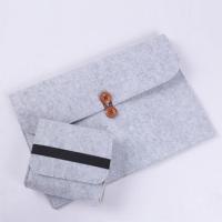 小米联想戴尔12寸13.3寸11.6寸保护套15.6寸毛毡笔记本内胆包14寸 11.6寸 浅灰横款扣子