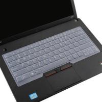 联想ThinkPad14寸笔记本E480键盘保护膜E475凹凸键位防脏防尘 透明买1送1