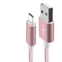 加长2米typec手机充电器头数据线华为p30/20小米9/8坚果乐视快充 单独[数据线]玫瑰金 1米