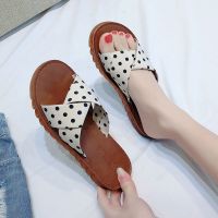 2021新款百搭拖鞋女夏时尚外穿凉拖女一字拖平底韩版防滑沙滩凉鞋 白色 35