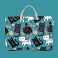 笔记本电脑包女手提14寸15.6寸联想戴尔华硕可爱卡通内胆包公文包 12英寸 美国车牌