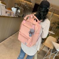 日版古着书包女韩版高中森系大容量电脑背包日系双肩包女学生ins 萝莉粉 小号