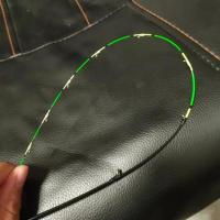 LED筏钓夜光稍软尾配节伐竿竿稍阀杆半钛全钛合金电子竿稍 纳米稍2.6-0.4-55CM