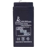 电瓶电池4v4A电子秤电瓶通用款蓄电池 台秤计价秤落地秤钩秤电池 4v4ah黑色通用款