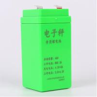 电子秤通用锂电池4伏4安6安8安12安台秤电瓶USB充电夹子送免焊线 4伏4安无任何配件