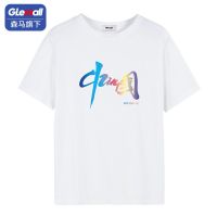 森马男装旗下Glemall短袖t恤男夏季新款宽松休闲潮牌ins圆领体恤 白色 GLE0623PK M [建议90-110