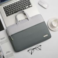 手提电脑包15.6寸男女适用联想r7000p拯救者y7000p小新14笔记本13 撞色灰[绒毛防震]-带拉杆带 12英寸
