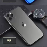 苹果11后膜全包6/6s后膜X全包iPhone6splus手机背膜12改色膜x彩膜 一张黑色后膜无赠品 苹果6/6S 4