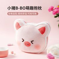 MINISO名创优品小猪B-BO系列毛绒公仔可爱玩偶抱枕床上娃娃小挂件 小猪萌趣抱枕(37*33cm)