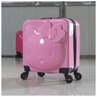 卡通拉杆箱时尚学生行李箱万向轮密码锁登机箱20寸儿童旅行箱皮箱 大脸猫 20寸