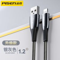 品胜选用于苹果12数据线iPhone6快充x8p手机充电线器xs线ipad平板 高级灰 单条 1.2M 低温快充不伤机
