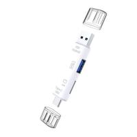 万能读卡器内存卡u盘otg转换器usb手机电脑两用适用华为OPPO读TF 手机电脑通用[读TF卡/U盘]白