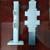 pvc草坪护栏塑钢室外围栏花坛花池绿化带塑料户外篱笆栅栏 单拍立柱 30公分高