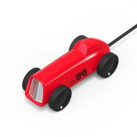 Bcase创意复古老爷车usb扩展器2.0集分线器一拖四Type-C笔记本台 中国红 1m