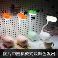 台灯护眼学习多功能智能可充插电学生宿舍用保视力LED阅读小台灯 [常规款]随机颜色发出 [300毫安]+线+1档开关