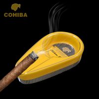 雪茄金色烟灰缸创意个性雪茄专用缸便携单只陶瓷雪茄盅家用客厅 单支高希霸(单个)