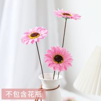 满天星向日葵永生花束教师节礼物生日毕业礼物家居装饰拍照道具 3枝香皂花向日葵(无包装)