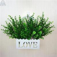 客厅墙壁挂篮仿真花插花壁挂玫瑰假花花束套装塑料花摆件绢花花艺 金钱草