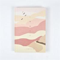 青禾纪飞鸟川A5小清新笔记本子文艺精致手账本少女心插画记事帐本 绯樱红