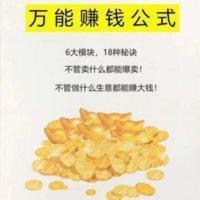 万能赚前公式商业机密策划实物 万能赚钱公式