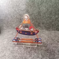 TFBOYS易烊千玺王俊凯王源海盗船摆件摩天轮立牌摇摇系动漫周边 TFBOYS组合 海盗船高10厘米