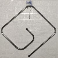 不锈钢衣架晾床单神器晾被子神器多边形床单架浴室毛巾螺旋晒衣架 不锈钢豪华款[1个装]