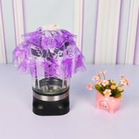蕾丝豆浆机盖巾煮蛋器盖巾热水瓶 豆浆机紫色