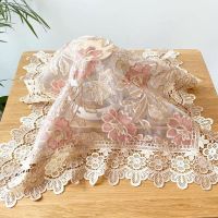 茶具盖布防尘罩微波炉罩家电防尘布小方巾杯子茶盘盖巾万能盖巾 春日花语粉 40厘米方形拍一赠一随机