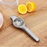家用柠檬夹子榨汁器不锈钢压水果汁机榨橙器简易迷你手动压果汁器 1个柠檬夹