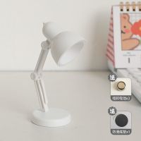 迷你阅读小台灯电子LED电池台灯学生护目学习阅读灯小夜灯护眼灯 白色 3颗电池