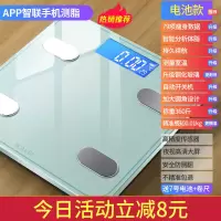 智能体脂秤成人体重秤电子秤电池款宿舍减肥充电款家用精准脂肪称 高贵白[送瘦身皮尺+不准包退] 电池款[官方标配]体重秤