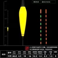 阿卢芦苇咬钩变色电子浮漂套装日夜两用超亮无影夜光漂高灵敏夜钓 福利1款 吃铅1.5克 2支装(咬钩不变色)不带电池