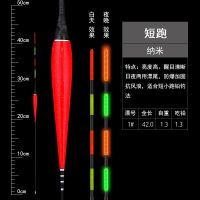 跑铅电子夜光浮漂青鱼大物无铅自立日夜两用抗水流风浪超长脚短尾 短跑 1支漂(配1粒电池)