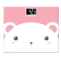 小米体型体脂精准智能秤称重电子称家用秤人体秤成人秤体 粉熊迷你款25*21-电池款