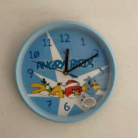 钟表挂钟客厅时尚简约时钟小儿童房长方形家用装饰石英钟挂表 小鸟26*26