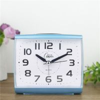 康巴丝静音大字体闹钟电子万年历夜灯温度座钟贪睡学生卧室床头表 2335蓝色[夜灯款]