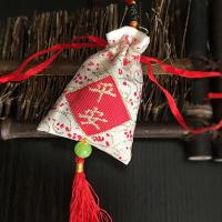 [100包]空袋 多规格香囊平安福空袋香囊布袋标袋挂件流苏薰衣草 10包(空袋)