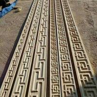 实木线条中式吊顶电视背景墙边框线装饰条平板雕花腰线阴角顶角线 白坯 6*0.5 实心长城