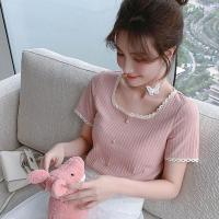 女装裙子2021年夏新款气质上衣两件套潮女秋中长款半身裙减龄套装 粉红色上衣 S