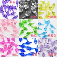 diy手工串珠47*18mm透明水滴尖吊坠珠帘花瓶水晶吊坠散珠按斤材料 10颗单色请留言