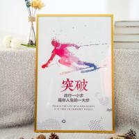 现代简约铝合金相框ins挂墙广告海报文化墙钻石画十字绣装裱拼图 926钛金色 A4(21*29.7cm)