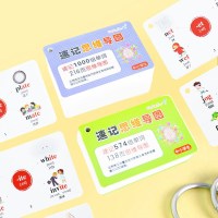 216个思维导图速记中小学1000英语单词卡片 闪卡 初中 单词速记 思维导图速记574单词(带音标)