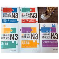 非凡新日本语能力考试N3读解+n3文字词汇+n3语法+n3模拟题+n3听解全五册 日语3级考试 日本语n3考试 非凡新日